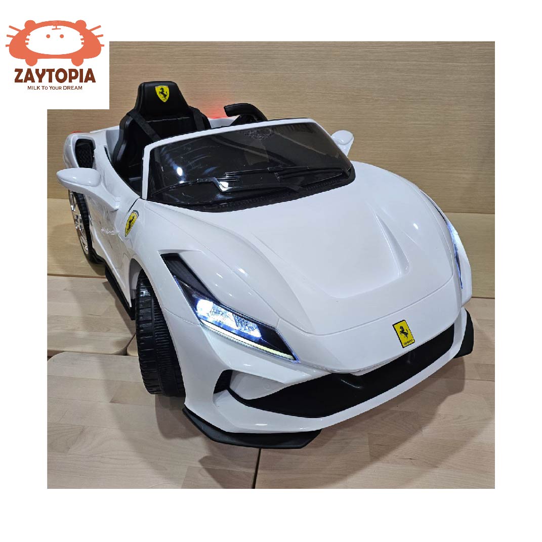 white lamborghini kids electric car